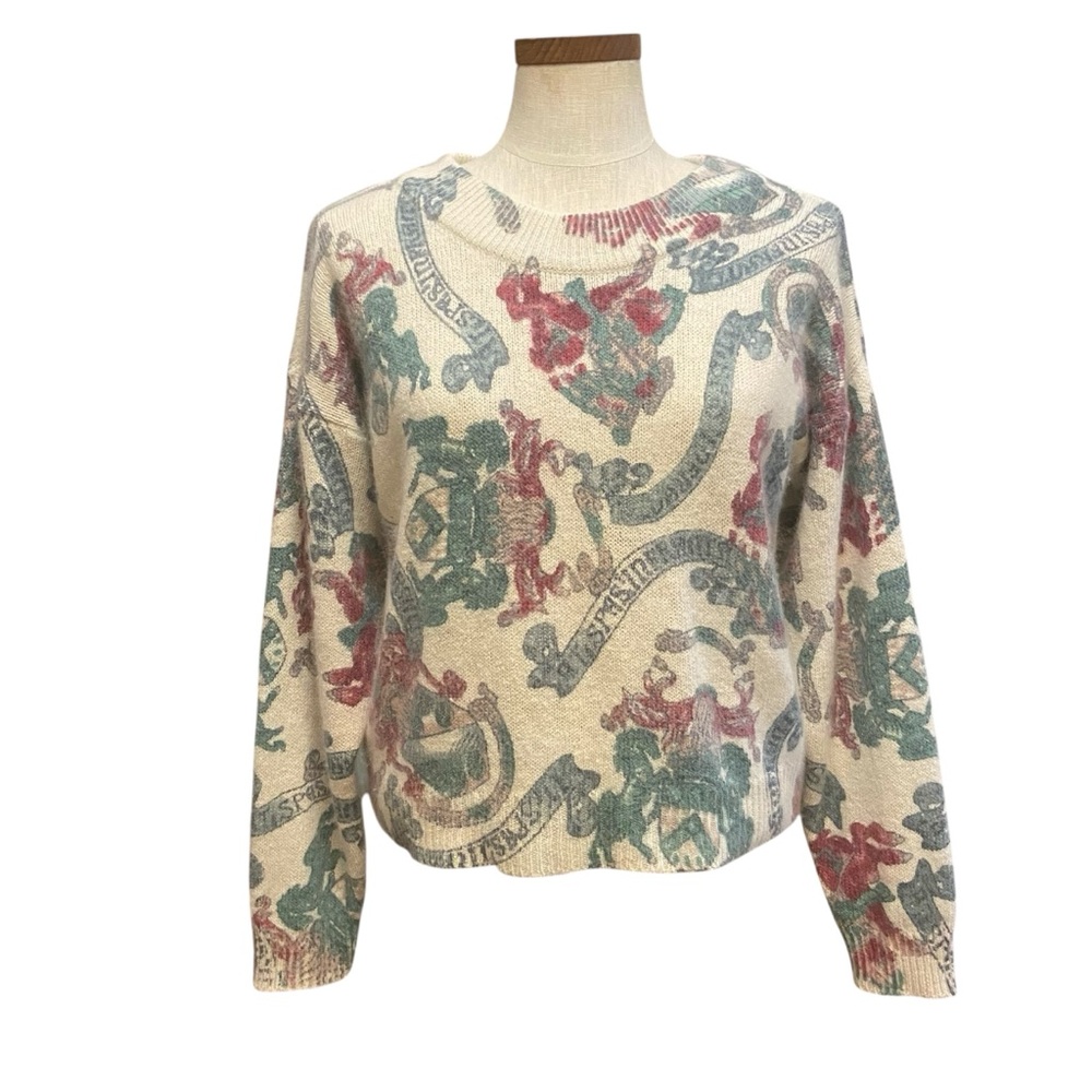 Vintage Extra Energy by De Rotchild Silk Angora Cream Pastel Sweater